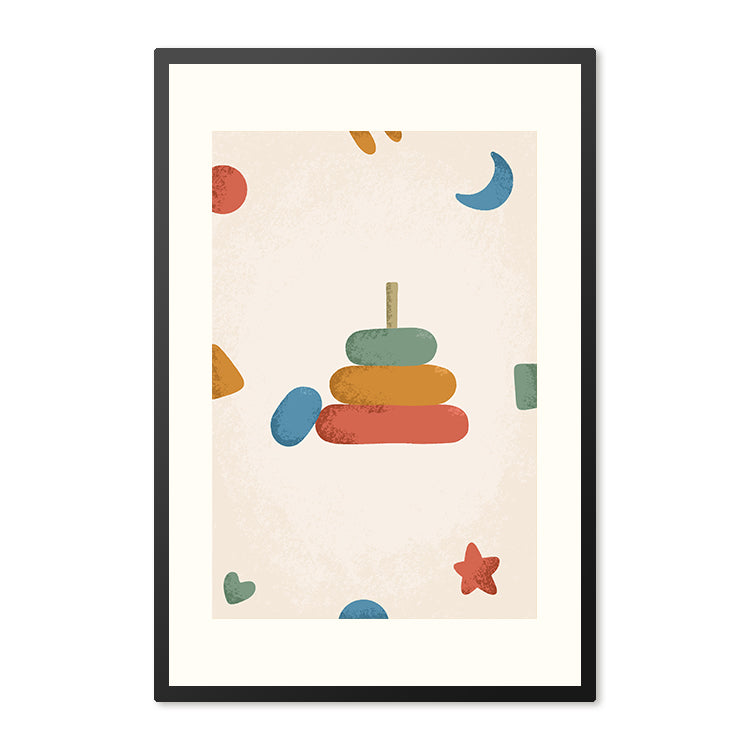 Poster in lijst Born to be Me Stapelringen
