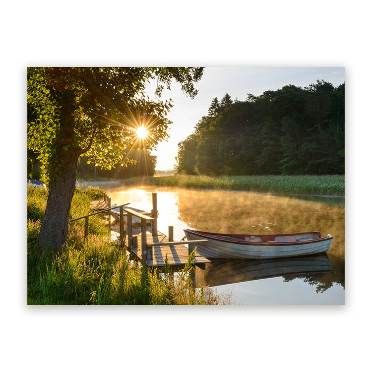 Schilderij Zonneschijn over het Meer
