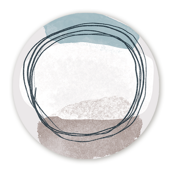 Muurcirkel Abstracte Kunst 3