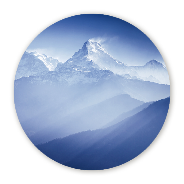 Muurcirkel Great Himalayas