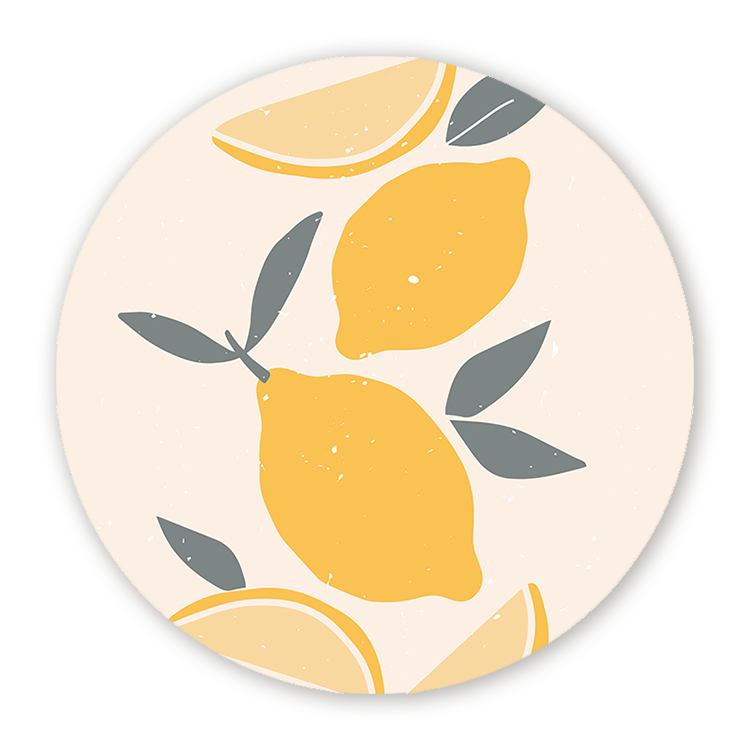 Muurcirkel Lemon Art
