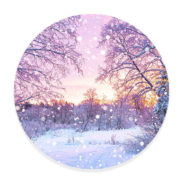 Muurcirkel Prachtige Winterochtend