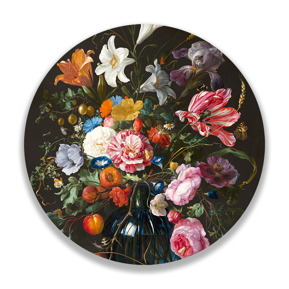 Muurcirkel Vaas met Bloemen