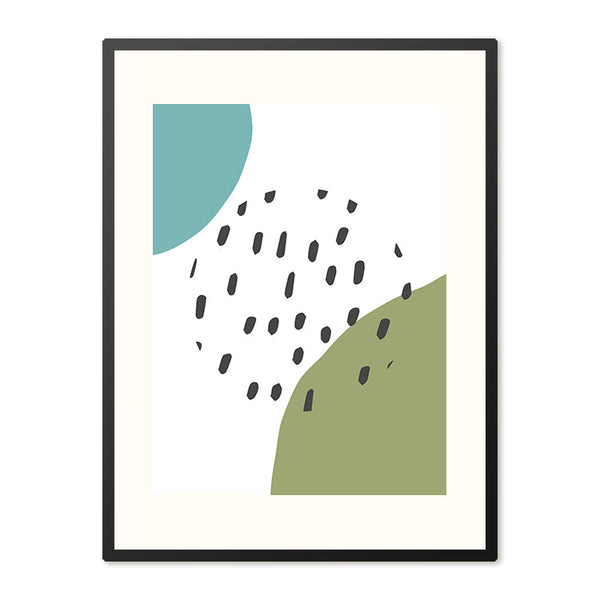 Poster in Lijst Botanic Dots