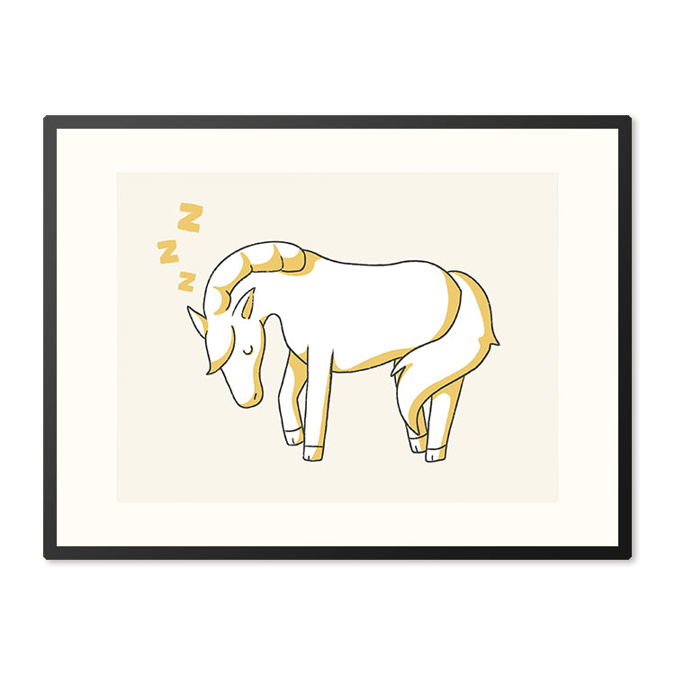 Poster in Lijst Slapend Paard