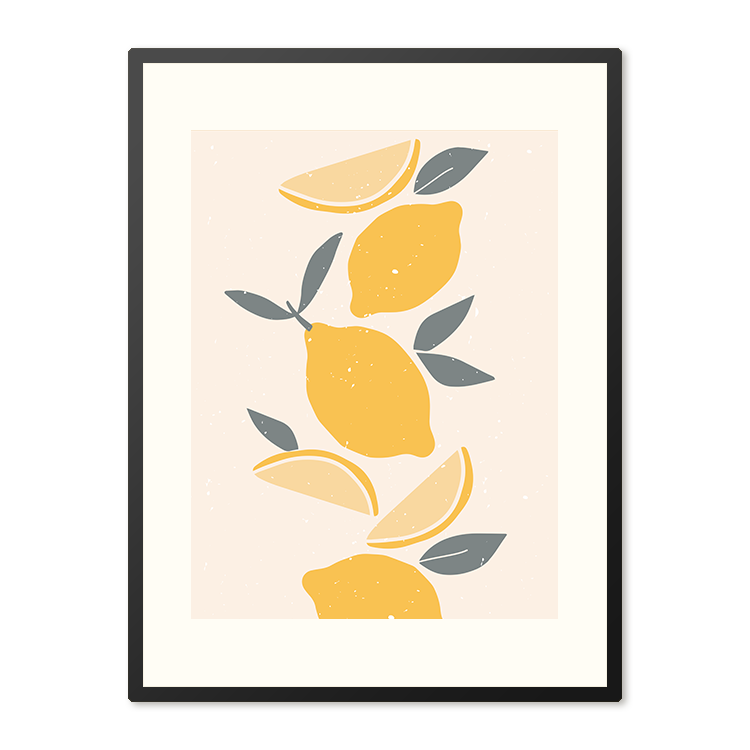 Poster in Lijst Lemon Art
