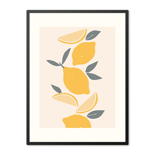Poster in Lijst Lemon Art