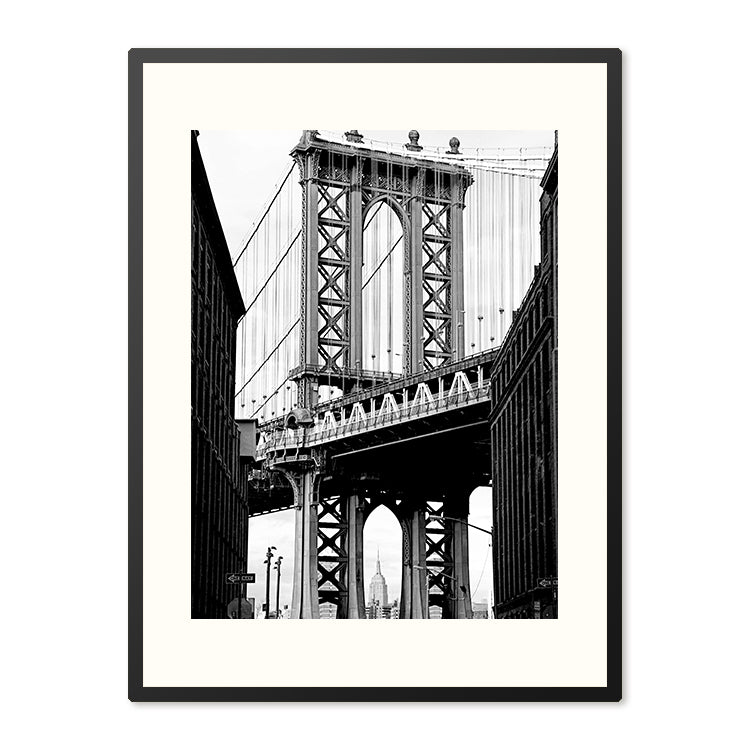 Poster in Lijst Manhattan Bridge