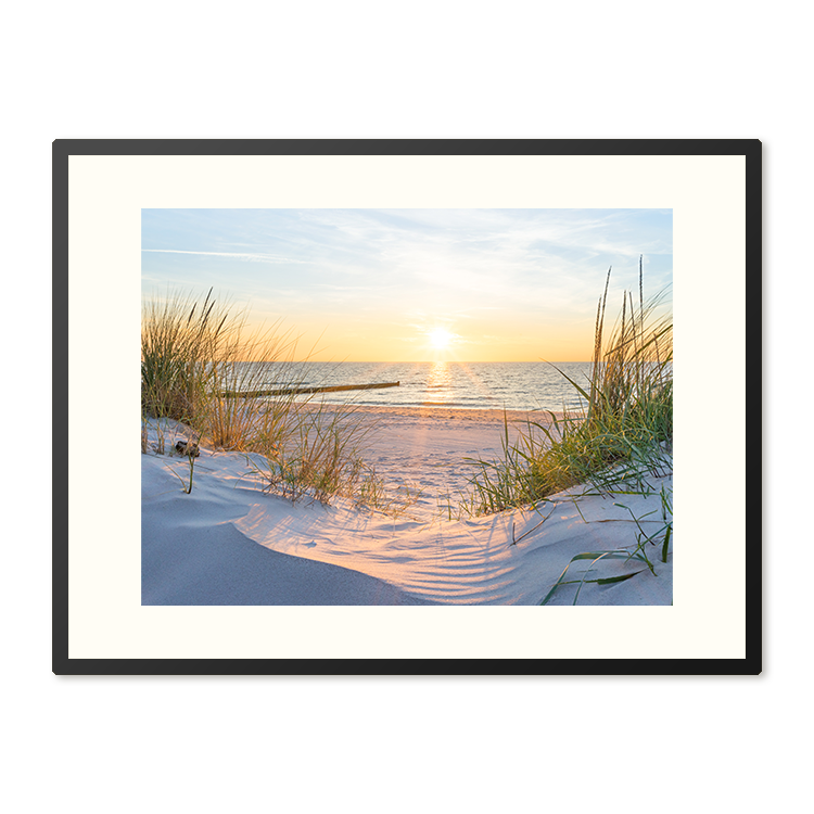 Poster in Lijst Zonsondergang Baltische Zee