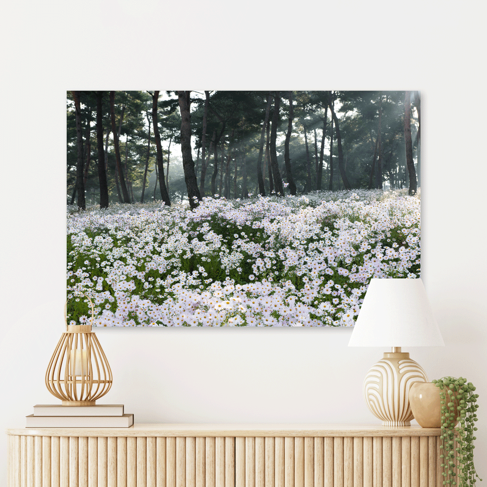 Schilderij Madeliefjes aan de Bosrand – foto 2