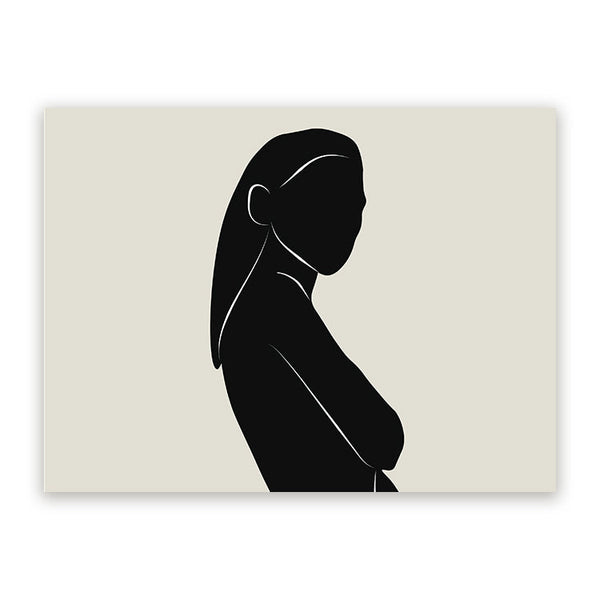 Schilderij Silhouette Women Boho