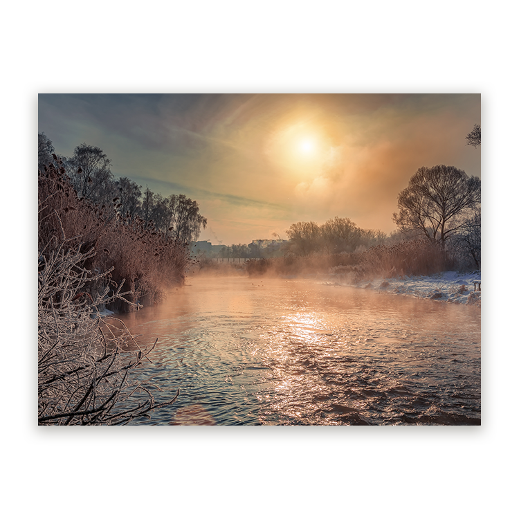 Schilderij Winterse Ochtendglans