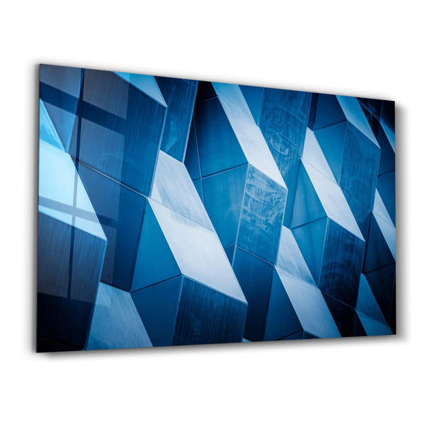 Schilderij Geometrische Vormen Blauw