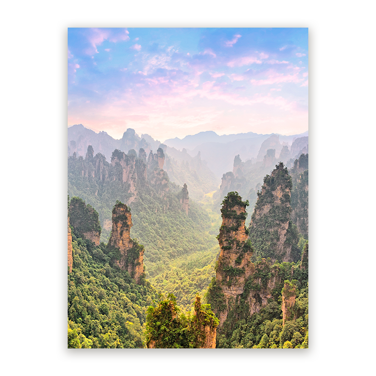 Schilderij Mystiek Zhangjiajie