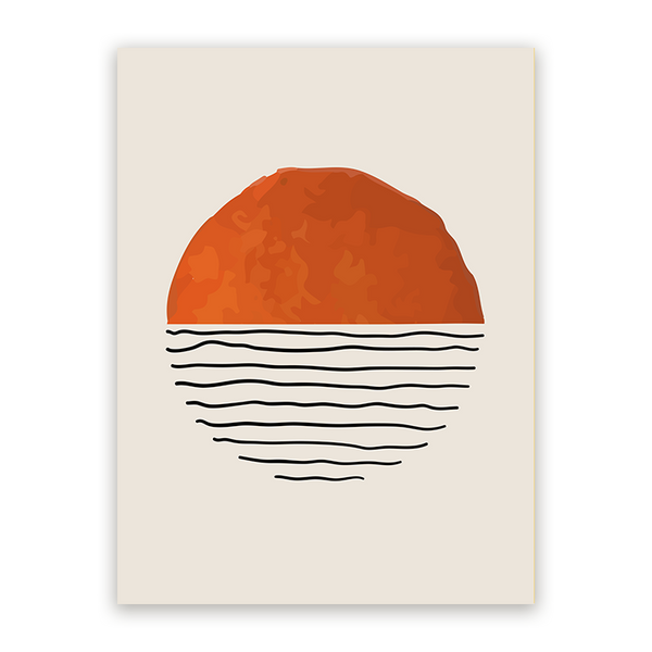 Schilderij Scribble Rood