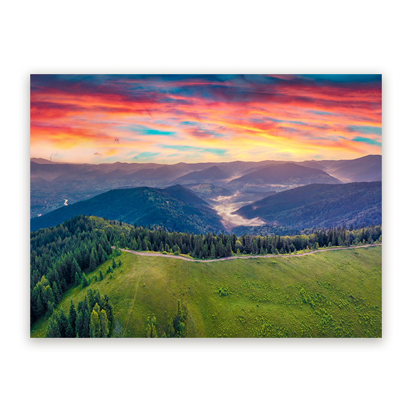 Schilderij Zonsopkomst in Karpaten