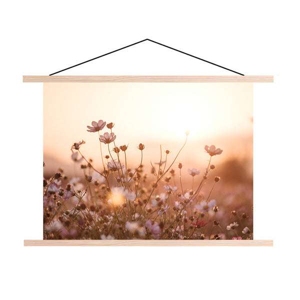 Textielposter Delicate Veldbloemen