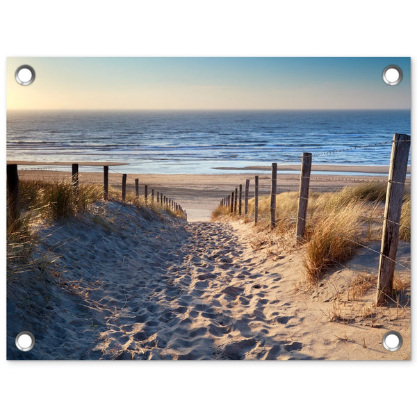 Tuinposter Pad naar Noordzeestrand