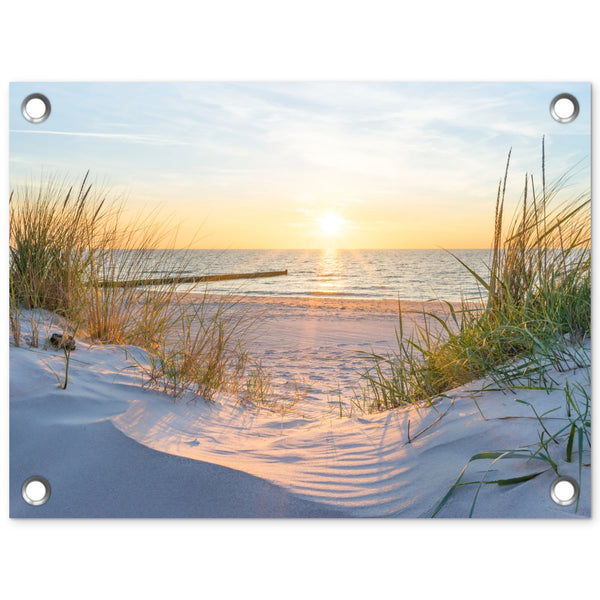 Tuinposter Zonsondergang Baltische Zee