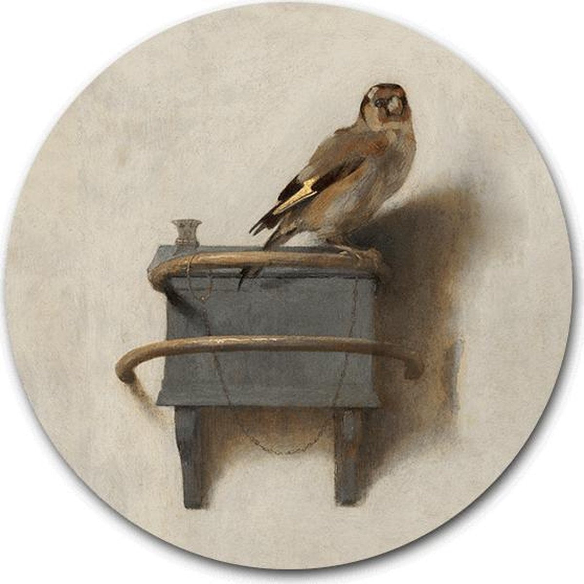 Zelfklevende Behangcirkel - Het Puttertje - Ronde Behangsticker
