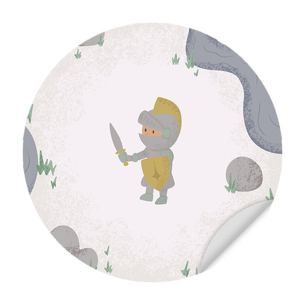 Muursticker Born to be Brave Ridder