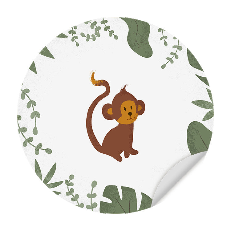 Muursticker Born to be Wild Aapje