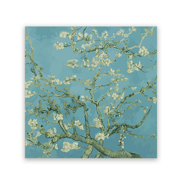 Schilderij Amandelbloesem - Canvas - Dibond - Plexiglas