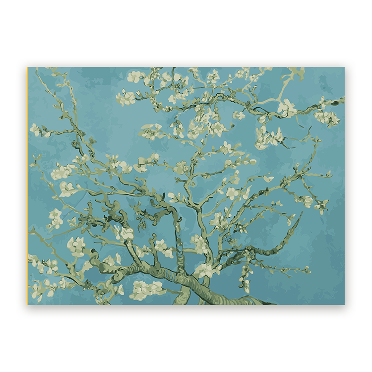 Schilderij Amandelbloesem – foto 2